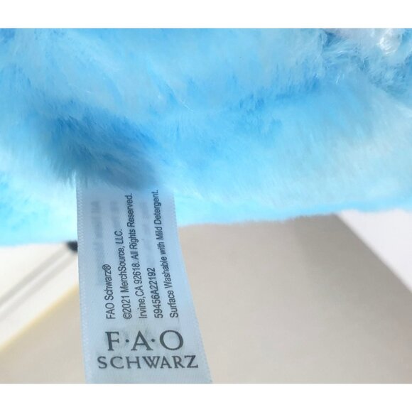 FAO Schwarz Light-Up Dinosaur Roar Sounds Blue Plush 14" Soft Stuffed Animal - Picture 9 of 10